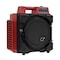 Xpower HEPA Mini Air Scrubber W/ Built-In Power Outlets & 3-Stage Filter System, 1/2 HP, 550 CFM, 2.8 Amps, 5 Speed X-2480A-Red - alternate 2